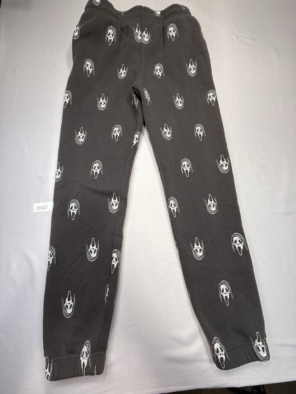 Ghost Face Scream Sleep Pants Small Black Horror Halloween Lounge Pajama